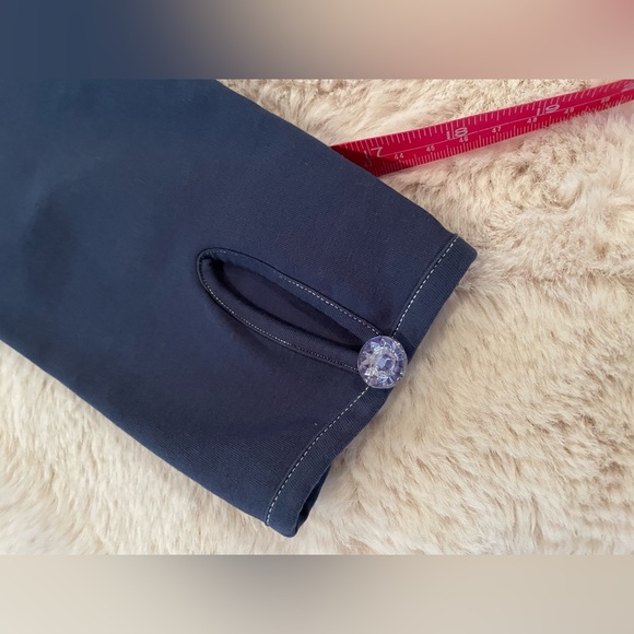 Matilda Jane Navy Dress With Gray Ruffle Petticoat Skirt - Picture 5 of 6